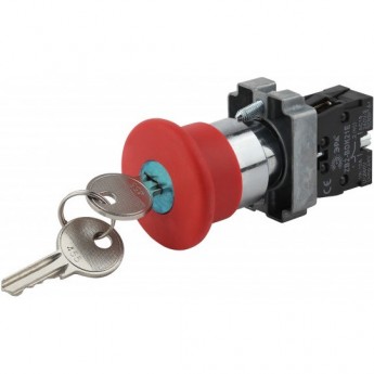 Кнопка ЭРА LAY5-BS142 "ГРИБОК" D22мм 1р 240В с ключом BBG50-LAY5-K04E красн. Б0045637 Кнопка ЭРА LAY5-BS142 "ГРИБОК" D22мм 1р 240В с ключом BBG50-LAY5-K04E красн. Б0045637