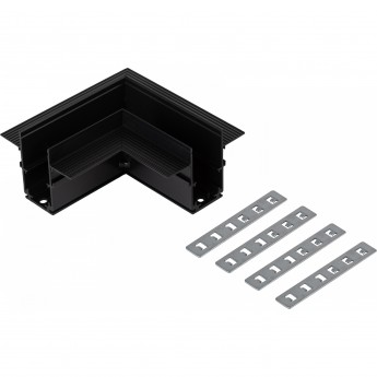 Коннектор ЭРА TRM-R20-CC-B угловой для встраиваемого магнитного шинопровода NOVA TRM-R20 черный Коннектор ЭРА TRM-R20-CC-B угловой для встраиваемого магнитного шинопровода NOVA TRM-R20 черный