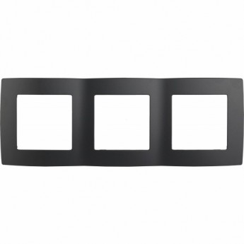 Рамка ЭРА Рамка на 3 поста антрацит Рамка ЭРА Рамка на 3 поста антрацит