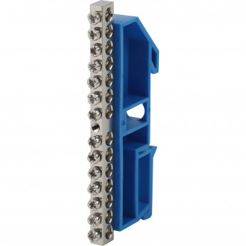 Шина ЭРА N "ноль" на DIN-изоляторе ШНИ-6х9-14 никелированная