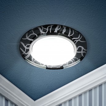 Светильник ЭРА DK80 WH/BK ЭРА под лампу GX53 220V 13W белый/черный Светильник ЭРА DK80 WH/BK ЭРА под лампу GX53 220V 13W белый/черный